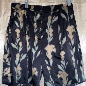 BABATON- Black and Tan Floral Shorts